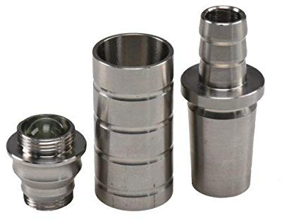 THE HOOKAH Shisha Schlauchadapter, 18/8, 3-teilig, V2A Edelstahl | Passendes Wasserpfeifen Zubehör mit klaren Produktangaben; Anschluss, Maße sowie Lieferumfang vor dem Einsatz prüfen