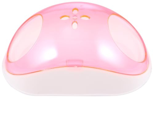GLEAVI Sandbadehaus Tragbar Hamster aus Kunststoff für Natürlich Sauberes mit Halbdurchsichtigem Design und Integriertem Eingang Inkl Sandschaufel Zufällige Farbe für Zuhause und Reisen