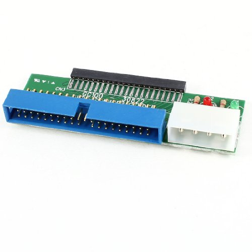 Ruilogod 44P 2,5 bis 40p 3,5 IDE-Festplatten-Adapter-Konverter W LED-Indikator