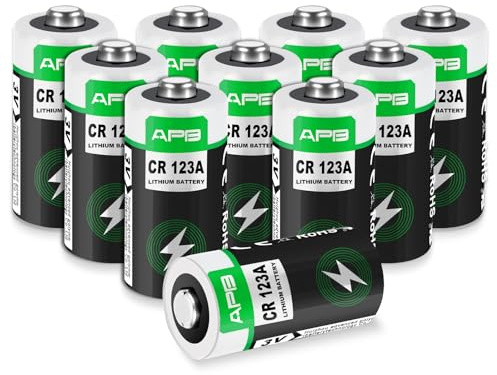 CR123A 3V Lithium Batterie, 10 Stück CR123 HöChster Leistung Batterie CR123A CR 123A Lithium Batterien für Elektronische KleingeräTe