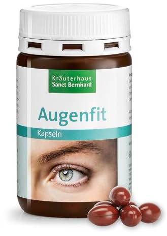 Augenfit-Kapseln mit Lutein, Carotinoiden, Zeaxanthin, Zink, Selen, Inhalt 90 Kapseln - Die Verpackung kann variieren
