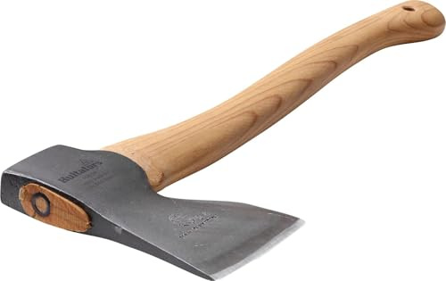Handgeschmiedetes Beil SY SV 510mm aus Schmiedeeisen I Hultafors I Geschmiedet in Schweden I 1340g Premium Zimmermannsbeil mit Hickory Holzstiel I Nachschleifbar I 840326