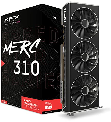 XFX Speedster MERC310 AMD Radeon™ RX 7900XTX Black Gaming Grafikkarte 24 GB GDDR6, AMD RDNA™ 3 (RX-79XMERCB9)