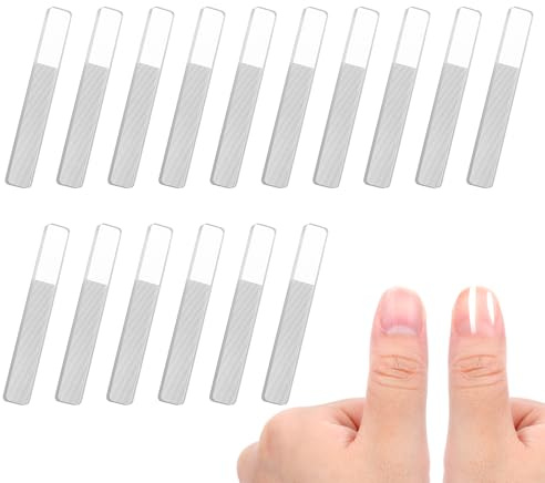 16 Stück Glasnagelfeilen Polierfeile Fingernägel Doppelseitig Glasfeile für Nägel Nagelfeilen Naturnägel für Profi Salon Maniküre Tools Kit DIY Nägel Nagelfeile Glas