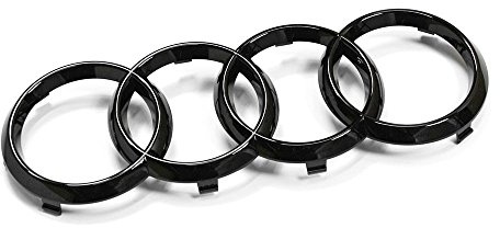 Audi 82A071801 Zeichen Kühlergrill Ringe Black Edition Emblem Blackline Logo schwarz