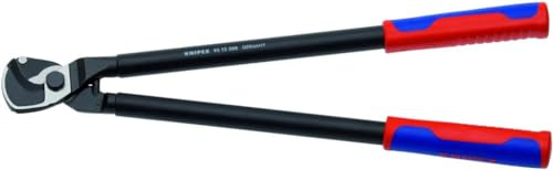 KNIPEX Kabelschere, 500 mm, 95 12 500 | bis 27 mm/150 mm², Zweihandbedienung, hohe Übersetzung, Kabelschneider