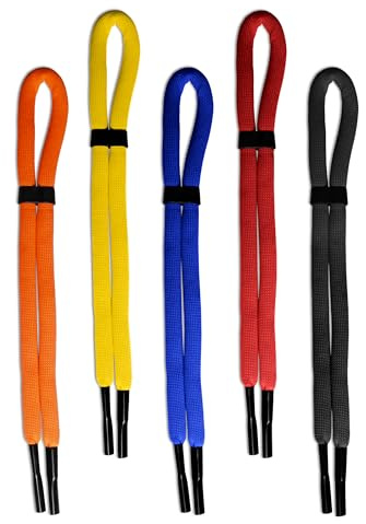 Edison & King Schwimmfähiges Brillenband im 5er-Pack - Sportbrillenband für Wassersport geeignet - ca. 66 cm lang (mix)