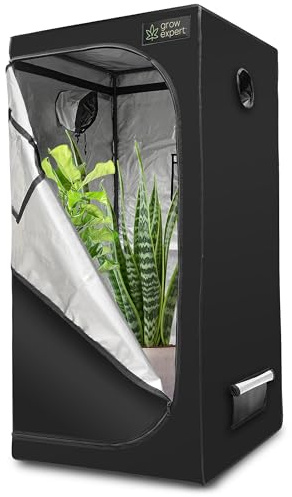 Premium Grow Zelt – Hochwertiger 1680D Stoff, Diamant reflektierende Innenseite, Stärkste Reißverschlüsse, Ultradichtes und hohes Anbauzelt, EZ-View Fenster, Grow Box 6 Größen (60x60x160cm)