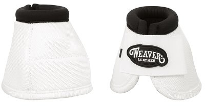 Weaver Leather Ballistic Knickschutzglocken, Weiß, Größe M