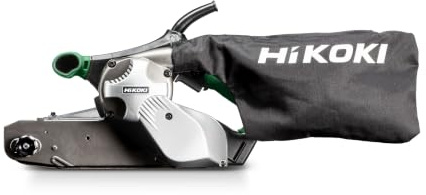 HiKOKI Bandschleifer SB10V2WAZ, 1020W, 100 mm Bandbreite, variable Drehzahl | 610 mm Schleifbandlänge, Staubbeutel, Absauganschluss, Soft-touch Handgriff, 230V Netzbetrieb, kompakte Bauform, 2,5 m Kabel