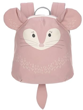 LÄSSIG Kleiner Kinderrucksack für Kita Kindertasche Krippenrucksack mit Brustgurt, 20 x 9.5 x 24 cm, 3,5 L/Tiny Backpack Chinchilla