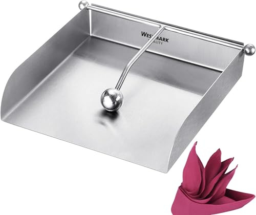 Westmark Serviettenhalter, Knickfreie Aufbewahrung, Mit Windschutz, Rostfreier Edelstahl, Silber, 69082260