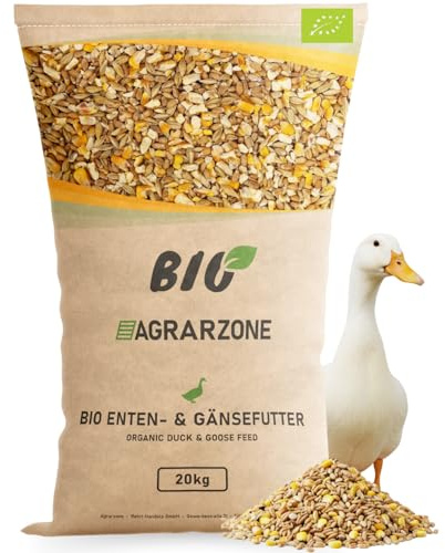 Agrarzone Bio Entenfutter Laufenten 20 kg - 100% Bio-Qualität aus Österreich - Artgerechtes Laufenten Futter mehrfach gereinigt - Geflügelfutter für Enten, Wildenten & Gänse