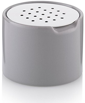 kela 11901 Fruchtfliegenfalle, Keramik, 6,5 cm, 8,5 Ø,Hellgrau, Fino