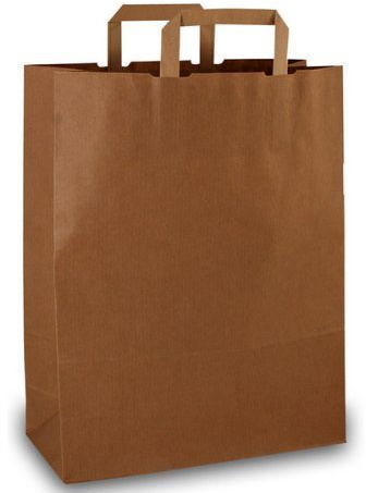 250 Papiertragetaschen braun 22 + 11 x 36 cm
