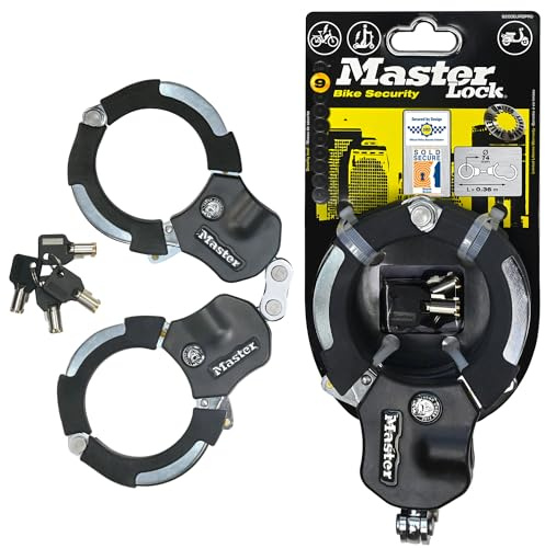 Master Lock zertifiziert und patentierte E Scooter Schloss, Handschellenschloss, Fahrradschloss, 36 cm, ideal für Scooter Roller, Fahrrad, Kinderwagen