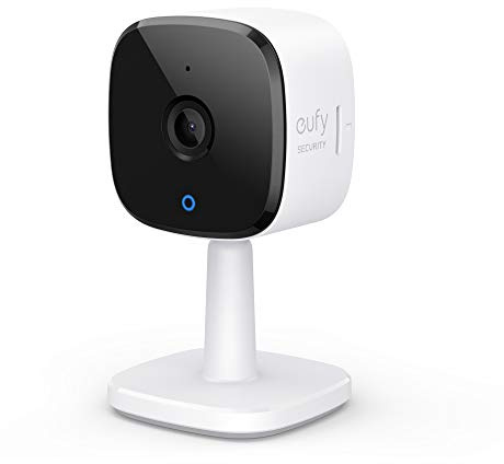 eufy Security Indoor Cam C120, 2K Plug-In Überwachungskamera für Innenbereiche, WLAN, Personenerkennung, IP Kamera, Sprachassistent, Bewegungssensor, Nachtvision, HomeBase Nicht kompatibel