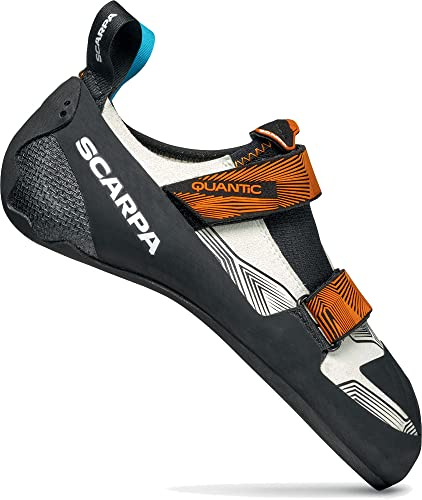 Scarpa Herren Quantic Kletterschuhe, dust Gray-Mango, EU 45