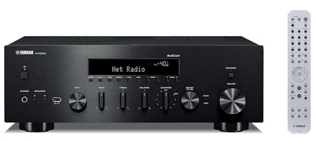Yamaha R-N600A Network Receiver - schwarz - modernste ToP-Art-Struktur und Pure Direct-Modus - MusicCast - Sabre ES9010K2M 384 kHz, 32-Bit-DAC