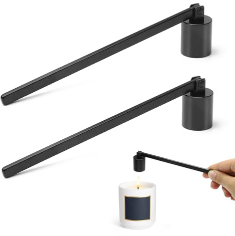 2STK Tragbare Edelstahl Kerzenlöscher Dochtlöscher Zubehör mit Langem Griff | Kerzen Ausmachen für Die Meisten Kerzen Docht Dochtlöscher Candle Extinguisher Geeignet für Geschenke