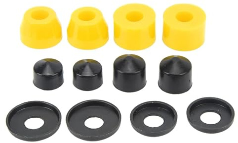 Skateboard Buchsen Set, 12 Stück 24/16/11mm PU Dämpfung 90A Longboard Buchsen Truck Bushings Standard Cylinder Zubehör Skateboard LKW Reparatur Umbausatz Für 4-Rad Skateboard Fischbrett Doppelwippe