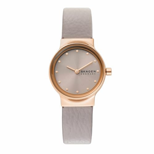 Skagen Freja Lille Damenuhr, Quarz-Zweizeigerwerk mit Edelstahl- oder Lederarmband