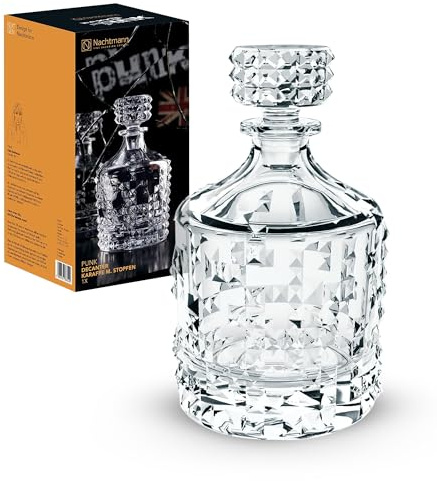 Nachtmann Whisky-Dekanter, Whiskyflasche, Kristallglas, 0,75 L, Punk, 99505