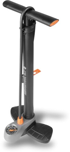 SKS GERMANY AIRCONTROL 8.0 Standpumpe für AV/SV/DV-Ventile | Luftpumpe, verlängerter Schlauch, Präzisionsmanometer, angenehmer Griff, max. Druck: 8 bar / 115 PSI