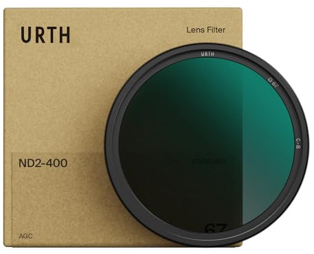 Urth 82 mm Variabler Graufilter ND2-400 (1-8.6 Stop) ND Filter
