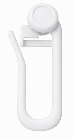 rewagi Gardinenröllchen Rollringe mit Langer Haken 33mm - Rolle Ø 8mm – weiß - 25, 50, 100, 200, 500, 1000 Stück (50 Stück)