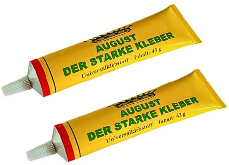 August Universalkleber Kontaktkleber 43 g – Starker Alleskleber für Glas, Holz, Metall, Leder & Keramik (2)