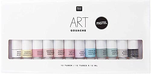 Art Gouache Set Pastell 12 x 12 ml