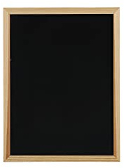Zeller 11273 Kreide-/Magnettafel, Metall/Kiefer, schwarz (ca. 30 x 40 cm)