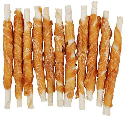Nobleza - 600g Hundesnack Kaurolle mit Huhn, 100% natürliche Chews Kaurolle für Hund mit hohem Proteingehalt und wenig Fett