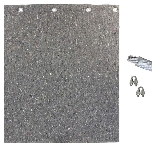 Backstop-Netting.com Target Archery Backstop-Mat Maximum Safe - 4 m x 2 m x 2 m (legierter Stahl, grau)