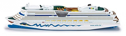 Siku 1720, Kreuzfahrtschiff AIDAluna, 1:1400, Metall/Kunststoff, AIDA-Optik, Nicht schwimmfähig