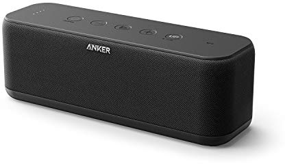 Anker SoundCore Boost Bluetooth Lautsprecher, BassUp Technologie, IPX7 Wasserschutz, 12 Std Akku, 20m Reichweite, Duale Treiber, intensiver Bass, EQ