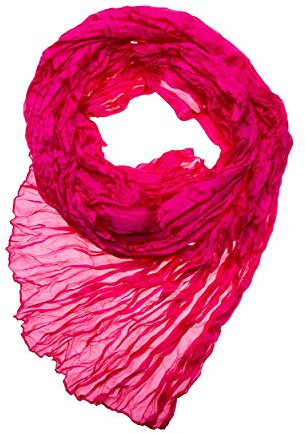 Tinitex Knitterschal Halstuch Schal XXL pink Seide 180x90cm