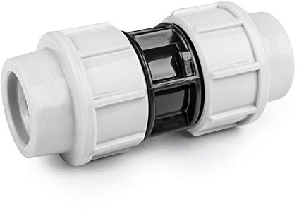 rg-vertrieb PE Rohr Verschraubung Fittings Klemmfitting Kupplung für Verlegerohr Rohrverbinder 20 25 32 40mm wählbar (40 mm)