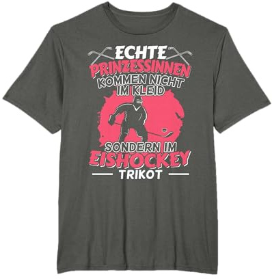 Eishockey Mädchen Frauen Damen Life Style Ice Hockey Trickot T-Shirt