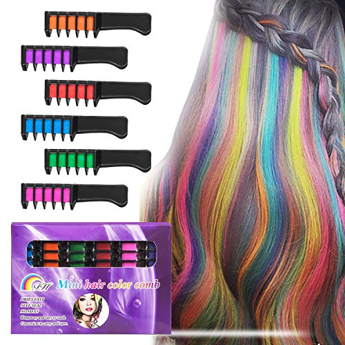 BATTOP 10PCS Haarkreide Kamm temporäre helle Haarfarbe Creme Geschenke für mädchen für Kinder 4 5 6 7 8 9 11+ Jahren