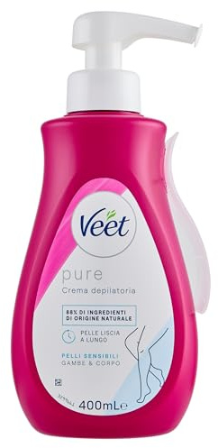 Veet Pure Haarentfernungscreme für Körper & Beine, 400 ml