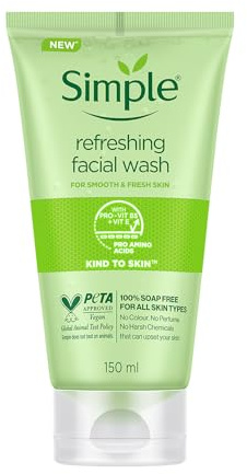 Simple Sanft zur Haut Erfrischendes Waschgel für sensible Haut seifenfrei 150 ml 1 Stück