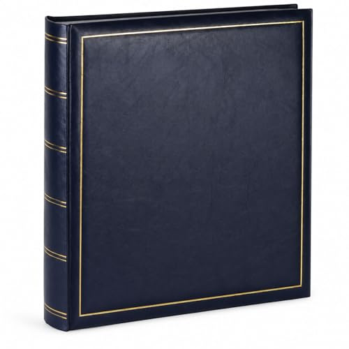 Classic Fotoalbum 30x30 cm 100 weiße Seiten Seiten Jumbo Buchalbum Fotobuch: Farbe: Blau