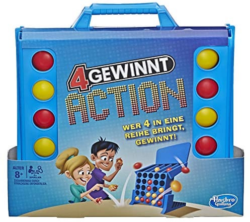 Hasbro E3578100 4 gewinnt Action, temporeiches Kinderspiel