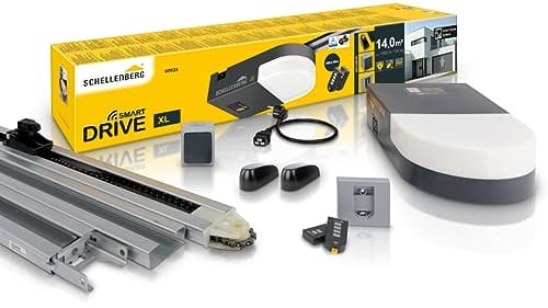 Schellenberg 60924 Garagentorantrieb Smart Drive XL mit 2X 868 MHz Handsender, max. Torfläche 14 m², 1000 N Zugkraft