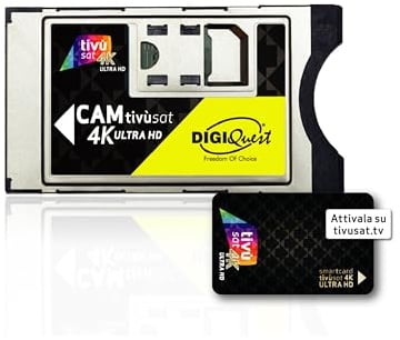 Digiquest CAM tivusat 4K Ultra HD Kanal-fähiges Gerät DAZN