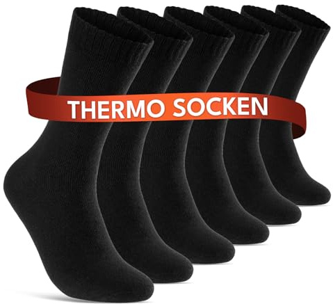 6 | 12 | 24 Paar THERMO Socken Damen & Herren Wintersocken Vollfrottee