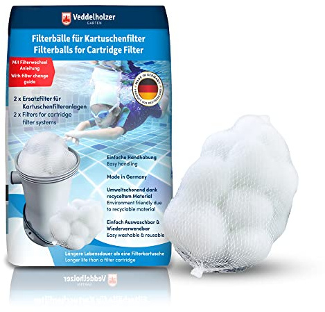 Veddelholzer 2 x Ersatzfilter für Kartuschenfilteranlagen. Als Ersatz für Filterkartuschen Pool, Whirpool Filter, Poolfilter, Spa Filter, Whirlpool Outdoor, Aufstellpool, Pool Zubehör