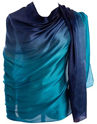 CYZLANN Damen-Schals, 100% Seide, lange, leichte Schals für Damen